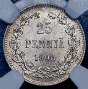 25 пенни 1906 (Финляндия) (в слабе) L
