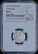 3 гроша 1597 (Литва) (в слабе)