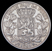 5 франков 1869 (Бельгия)