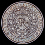 5 франков 1895 (Мадагаскар) (в слабе)