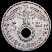 5 марок 1939 (Германия) G