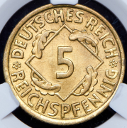 5 пфеннигов 1936 (Германия) (в слабе) А