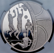 500 франков 2025 "Баскетбол" (Камерун) (в слабе) СПМД