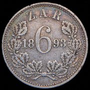 6 пенсов 1893 (ЮАР)