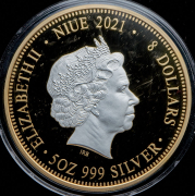 8 долларов 2021 "Животные китайского гороскопа" (Ниуэ)