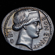 Денарий. Луций Скрибоний Либон. Рим республика