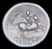 Денарий. Публий Крепусий. Рим республика