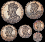 Комплект из 6 сер  монет 1935 "Договор Вайтанги" (Новая Зеландия) (в слабах)