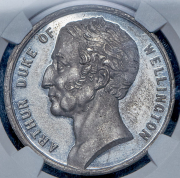 Медаль "Смерть герцога Веллингтона" 1852 (Великобритания) (в слабе) (колл. В. Бранда)