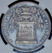 Медаль "Смерть герцога Веллингтона" 1852 (Великобритания) (в слабе) (колл. В. Бранда)