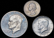 Набор из 3 сер. монет 1964-1971 (США)