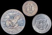 Набор из 3 сер. монет 1964-1971 (США)