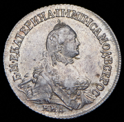 Полуполтинник 1764 ММД-ТI-ЕI