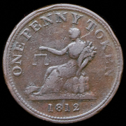 Токен 1 пенни 1812 (Провинция Нижняя Канада)