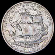 1/2 доллара 1935 "150 лет городу Гудзон, штат Нью-Йорк" (США)