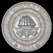 1/2 доллара 1936 "200 лет городу Норфолк" (США)