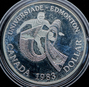1 доллар 1983 "XII Универсиада в Эдмонтоне" (Канада)
