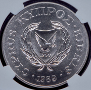 1 фунт 1989 "70 лет Фонду спасения детей" (Кипр) (в слабе)