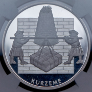 1 лат 2003 "Время и ценности - Курляндия" (Латвия) (в слабе)