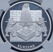 1 лат 2003 "Время и ценности - Курляндия" (Латвия) (в слабе)