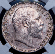 1 рупия 1906 (Индия) (в слабе) B