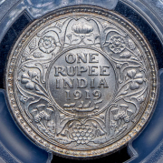 1 рупия 1919 (Индия) (в слабе) C