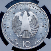 10 евро 2002 "Введение евро" (Германия) (в слабе) F