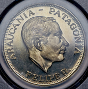 100 песо 1989 (Араукания и Патагония) (в слабе)