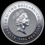 2 доллара 2006 "Поликарпов И-16" (Острова Кука)