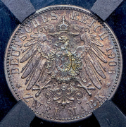 2 марки 1906 "50 лет свадьбе Фридриха I и Луизы Прусской" (Баден) (в слабе)