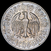 2 марки 1933 "450 лет со дня рождения Мартина Лютера" (Германия) А