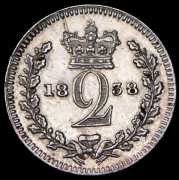 2 пенса 1838 (Великобритания)