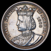 25 центов 1893 "Королева Изабелла. Колумбийская выставка" (США)
