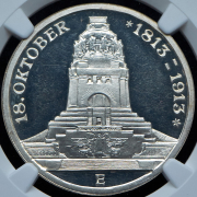 3 марки 1913 "100-летие битвы при Лейпциге" (Саксония) (в слабе)