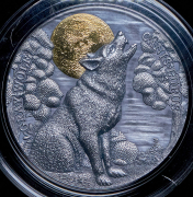 5 долларов 2020 "Волк" (Ниуэ)