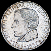 5 марок 1957 "100 лет со дня смерти Йозефа фон Эйхендорфа" (Германия) J