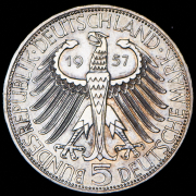 5 марок 1957 "100 лет со дня смерти Йозефа фон Эйхендорфа" (Германия) J