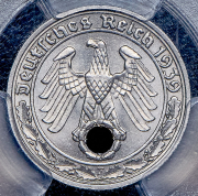 50 пфеннигов 1939 (Германия) (в слабе) F