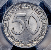 50 пфеннигов 1939 (Германия) (в слабе) F