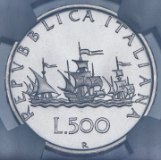 500 лир 1996 (Италия) (в слабе) R