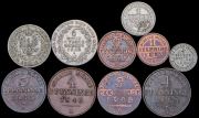 Набор из 10 монет 1812-1873 (Пруссия)