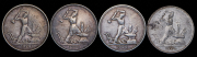 Набор из 4 сер. монет Полтинник 1924-1926