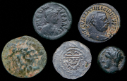 Набор из 5 античных монет