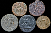 Набор из 5 античных монет