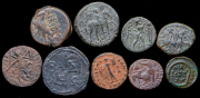 Набор из 9 античных монет