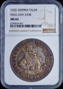 Талер 1632 (Тироль) (в слабе)