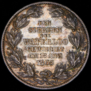 Талер 1865 "50 лет Битве при Ватерлоо" (Ганновер)