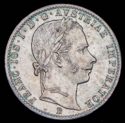 1/4 флорина 1860 (Австрия) B