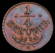 1/4 крейцера 1816 (Австрия) A