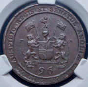 1/96 рупии 1797 (Мадрас) (в слабе)